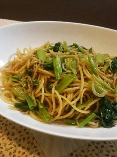 しらすと小松菜のパスタ-レシピのメイン写真
