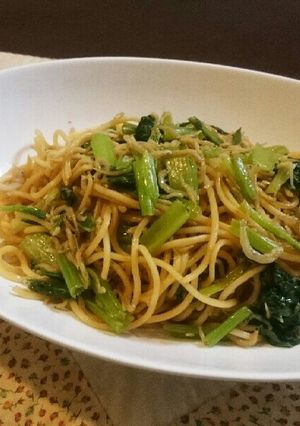 しらすと小松菜のパスタ-レシピのメイン写真