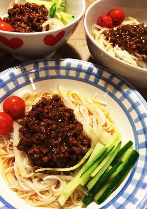 大豆のお肉で坦々そうめん-レシピのメイン写真