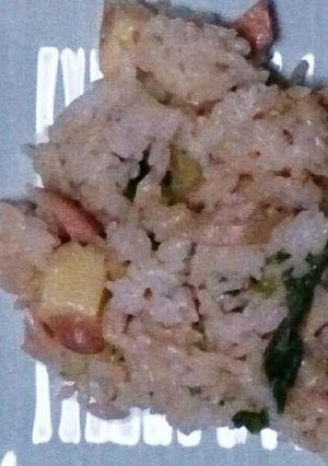 チンゲンサイとハム混ぜご飯-レシピのメイン写真