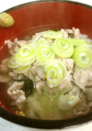 簡単、美味しい、豚茶漬け（とんちゃづけ）-レシピのメイン写真
