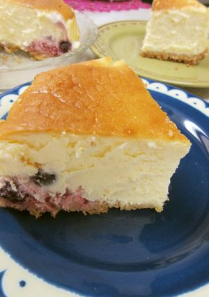 Wベリー＆クリーミーベイクドチーズケーキ-レシピのメイン写真