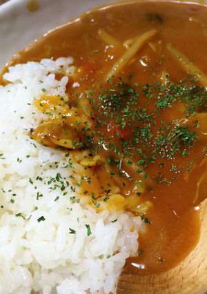 絶賛餅カレー♡ズボラな餅トマト鍋リメイク-レシピのメイン写真