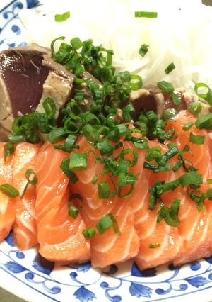 サーモンと鰹のたたき-レシピのメイン写真