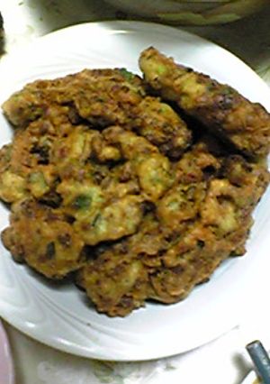 簡単１品★居酒屋風オクラと納豆のかき揚げ-レシピのメイン写真
