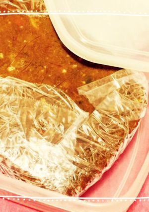 簡単汚れない！カレーの小分け冷凍保存-レシピのメイン写真