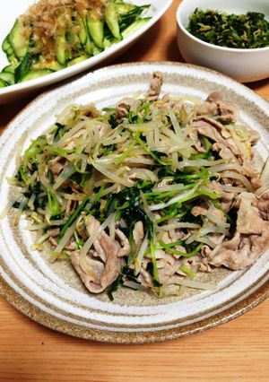 豆苗ともやしの中華炒め♡-レシピのメイン写真