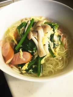 そうめん de 鶏塩ラーメン-レシピのメイン写真