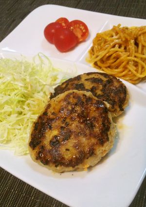 大豆のお肉でとっても柔らかなハンバーグ♪-レシピのメイン写真