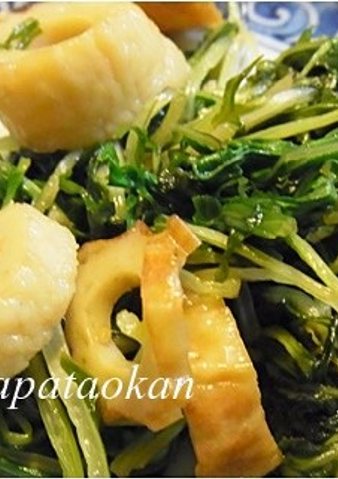 簡単♪水菜と竹輪の炒め物-レシピのメイン写真