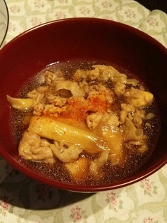 絶品!豚肉と鶏肉のWつけそば汁♪-レシピのメイン写真