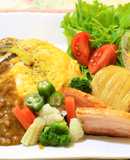 ダイズラボ大豆のお肉ミンチdeオムカレー