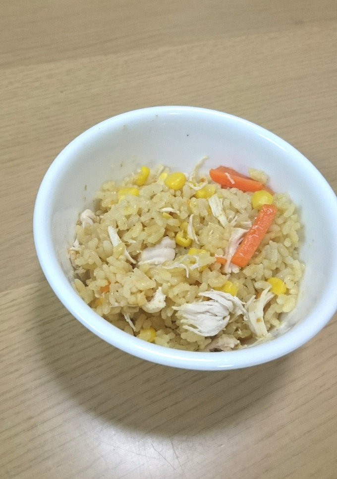 発芽玄米のささみ＆野菜の炊き込みご飯-レシピのメイン写真