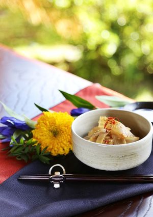 ひらひらごぼうのレモン風味和え-レシピのメイン写真