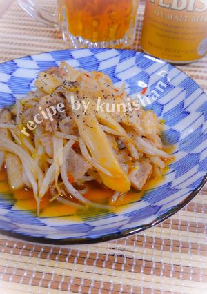 豚肉とエリンギとモヤシの炒め物♪-レシピのメイン写真