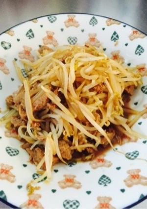 モヤシの肉炒め？-レシピのメイン写真