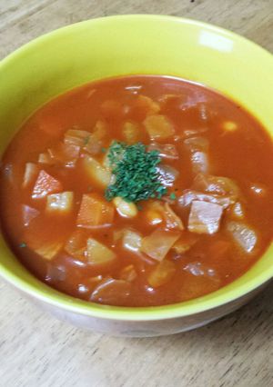 野菜ジュースでミネストローネ(*^^)-レシピのメイン写真