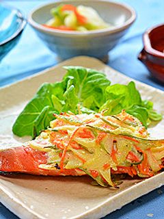 鮭の野菜マヨネーズ焼き-レシピのメイン写真