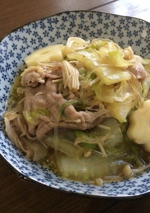 ちくわぶ入り♡白菜と豚肉の中華風煮-レシピのメイン写真