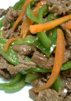 牛肉のチンジャオロースー風炒め-レシピのメイン写真