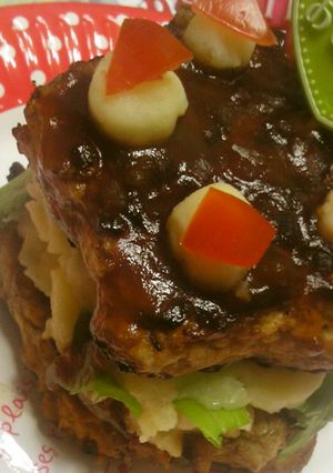 祝!離乳食完了期からのハンバーグケーキ♡-レシピのメイン写真