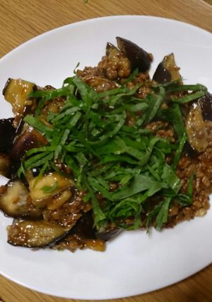 畑のお肉で…茄子のピリ辛炒め(*^^*)-レシピのメイン写真