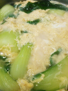 簡単☆玉子スープ ちんげん菜入り-レシピのメイン写真