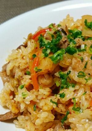 豚肉足すだけ＊キムチチャーハン-レシピのメイン写真