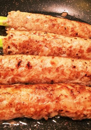アスパラハンバーグ-レシピのメイン写真