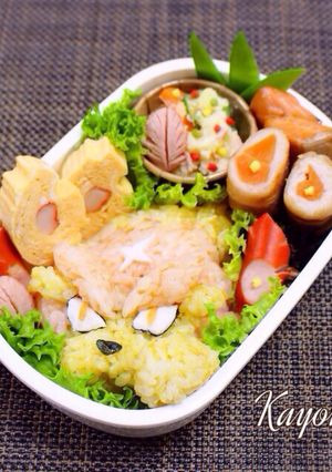メラメライオン 妖怪ウォッチ キャラ弁-レシピのメイン写真