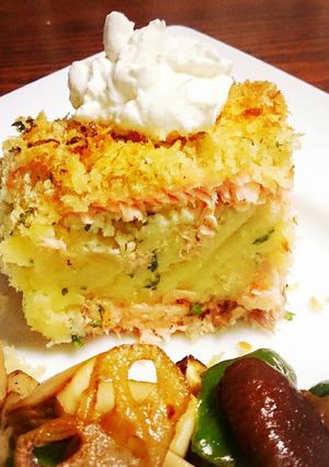 サーモンのポテトサンド香草パン粉焼き-レシピのメイン写真
