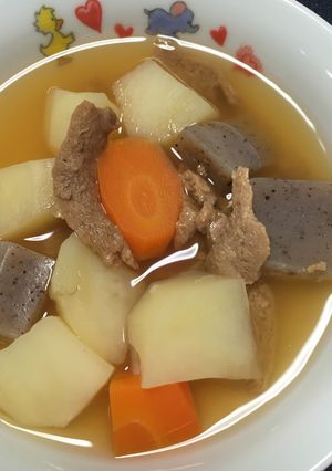 大豆のお肉で野菜の煮物-レシピのメイン写真