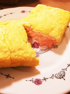 たらこマヨネーズ入り卵焼き-レシピのメイン写真