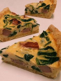 簡単! ベーコンとほうれん草のキッシュ-レシピのメイン写真