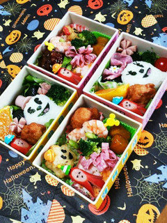 ミッキー、ミニーハロウィン弁当~♪-レシピのメイン写真