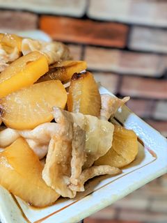 大根と豚バラの炒め物♡-レシピのメイン写真