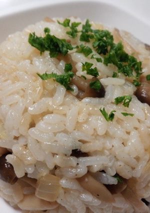 発芽米で超！簡単きのこの混ぜピラフ☆-レシピのメイン写真