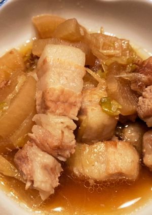 大根と豚バラ肉の煮物-レシピのメイン写真