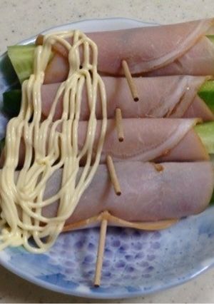 簡単さっぱり！ハムときゅうりと梅肉-レシピのメイン写真