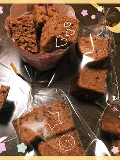 ♡ひとくちココアケーキ♡-レシピのメイン写真