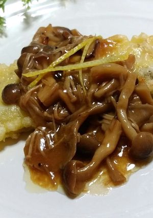 鱈の衣焼き～バター醤油のきのこソース～-レシピのメイン写真