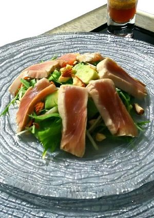低糖質レシピ☆炙りマグロの中華風サラダ-レシピのメイン写真