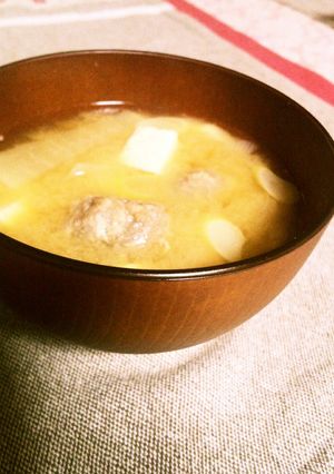 いわしの活用②つみれ入りお味噌汁-レシピのメイン写真