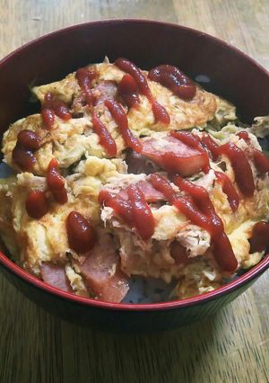 ツナと卵の丼-レシピのメイン写真