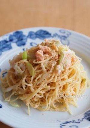 簡単♪和風たらこと焼きねぎのパスタ-レシピのメイン写真