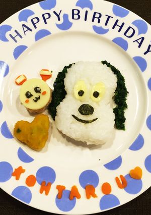 うーたん、ワンワンのバースデープレート-レシピのメイン写真