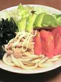 野菜室の大掃除♪簡単♪サラダうどん