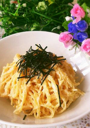 ワンポット♡たらこクリームパスタ-レシピのメイン写真