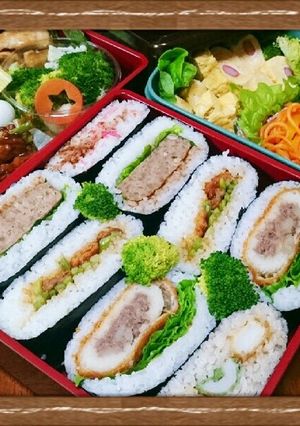 行楽弁当⭐おにぎらず⭐市販の惣菜で-レシピのメイン写真
