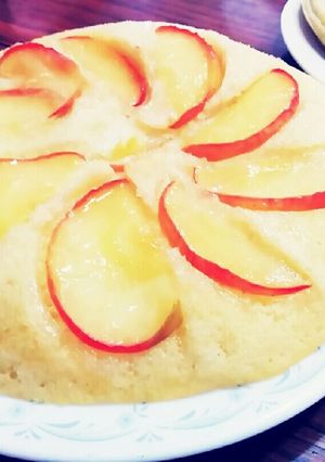 簡単!しっとりフワフワアップル蒸しケーキ-レシピのメイン写真